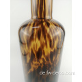 Glasvase Leopard Muster Art Glass Vase